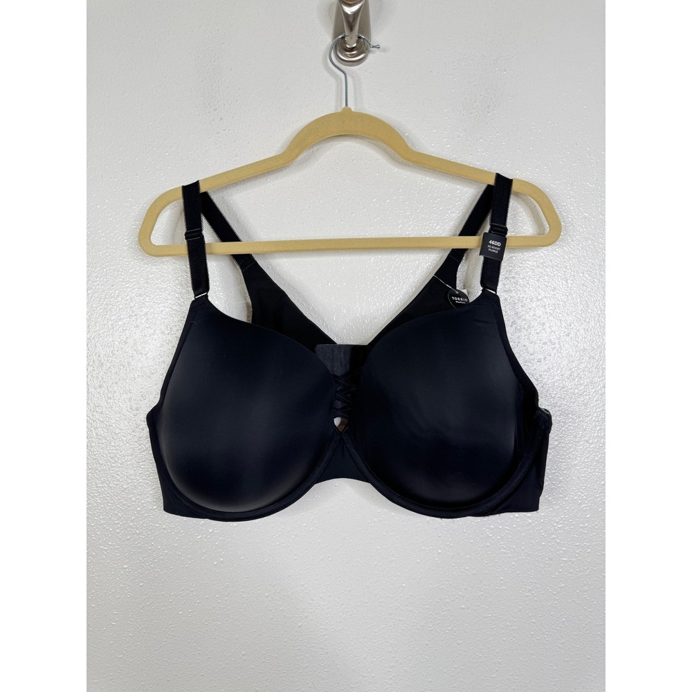 Torrid XO Boost Plunge Bra Black Underwire Padded Plus Size 46DD New With Tags